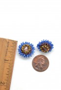Crystal Beaded Stud Earrings